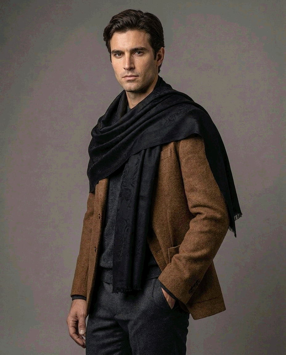 Baby Cashmere Negro - Scarfme | Bufandas, Pañuelos, Chales, Turbantes