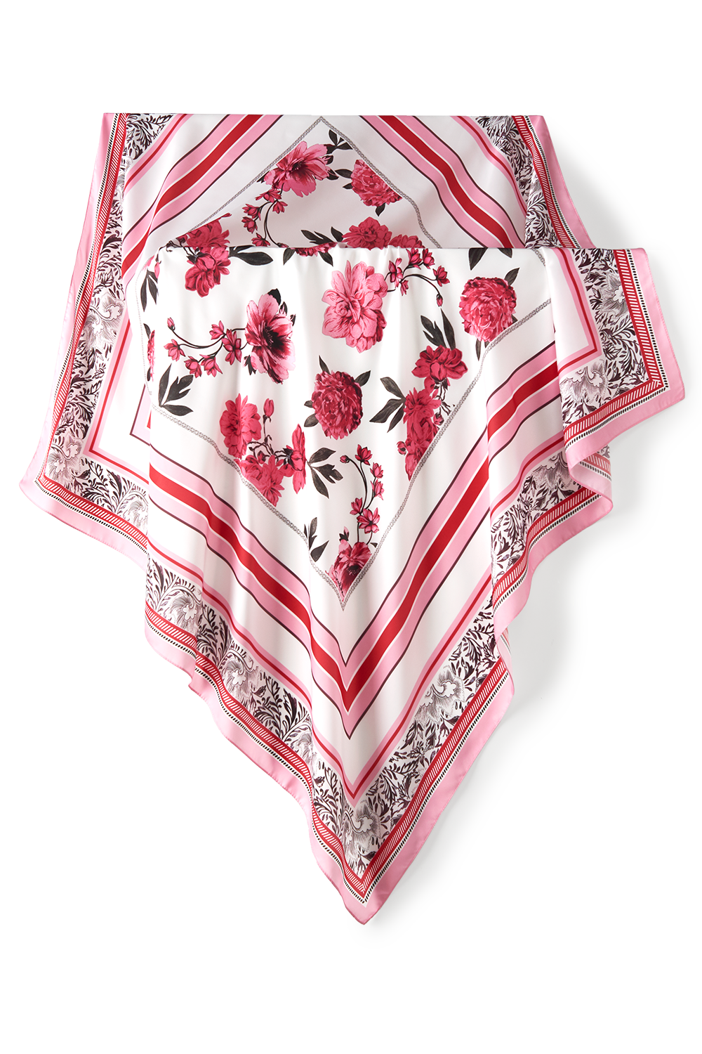 Pañuelo Peony- Twill de Seda/ 90x90 - Scarfme | Bufandas, Pañuelos, Chales, Turbantes