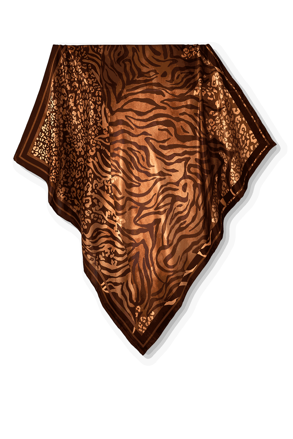 Pañuelo Print Selvagem- Satén de Seda/ 90x90 - Scarfme | Bufandas, Pañuelos, Chales, Turbantes