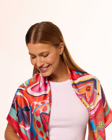 Pañuelo Alma Libre - Satén de Poliester/ 90x90 - Scarfme | Bufandas, Pañuelos, Chales, Turbantes