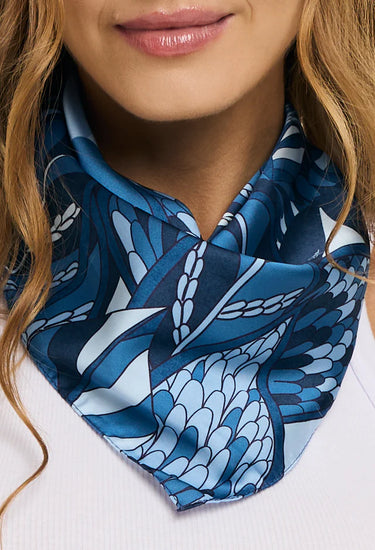 Pañuelo Ramos de Púrpura- Satén de Poliester/ 50x50