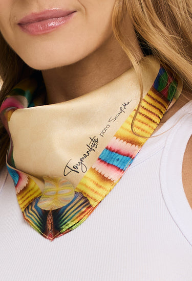 Pañuelo Toymanifesto Guardiã- Satén de Seda/ 40x40