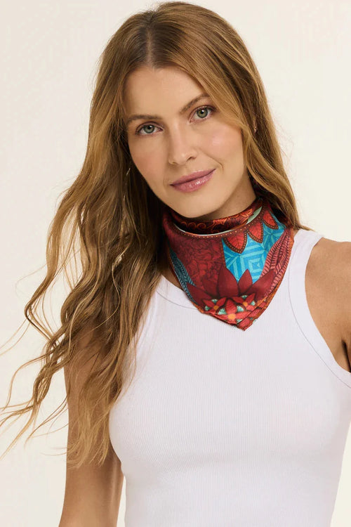 Pañuelo Touro- Twill de Seda/ 50x50 - Scarfme | Bufandas, Pañuelos, Chales, Turbantes