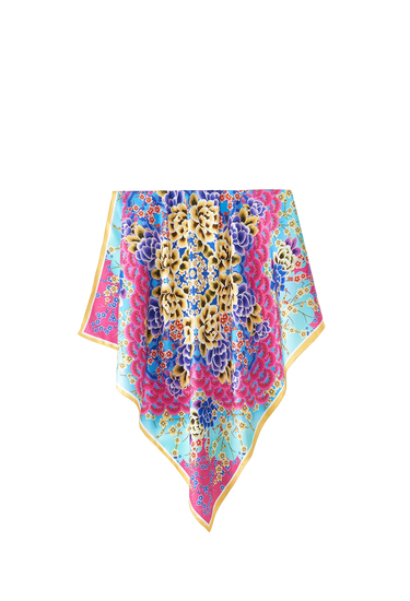 Pañuelo Laranjeira- Twill de Seda/ 50x50 - Scarfme | Bufandas, Pañuelos, Chales, Turbantes