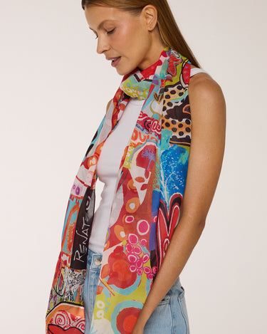 Chal Alma Libre - Mousseline de Poliester/ 45x210 - Scarfme | Bufandas, Pañuelos, Chales, Turbantes