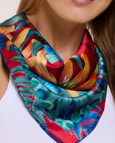 Pañuelo Mata Atlántica - Twill de Seda/ 65x65 - Scarfme | Bufandas, Pañuelos, Chales, Turbantes