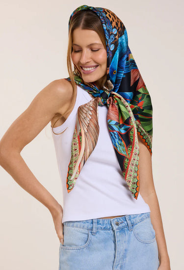 Pañuelo Pantanal - Twill de Seda/ 90x90