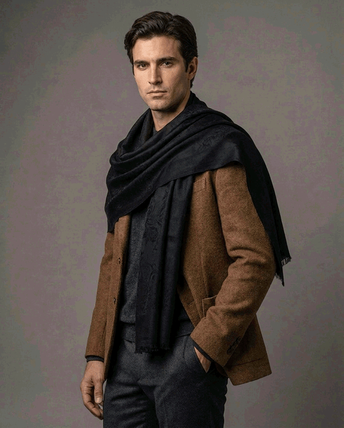 Baby Cashmere Negro - Scarfme | Bufandas, Pañuelos, Chales, Turbantes