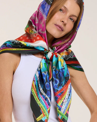 Pañuelo Baiana - Twill de Seda/ 90x90 - Scarfme | Bufandas, Pañuelos, Chales, Turbantes
