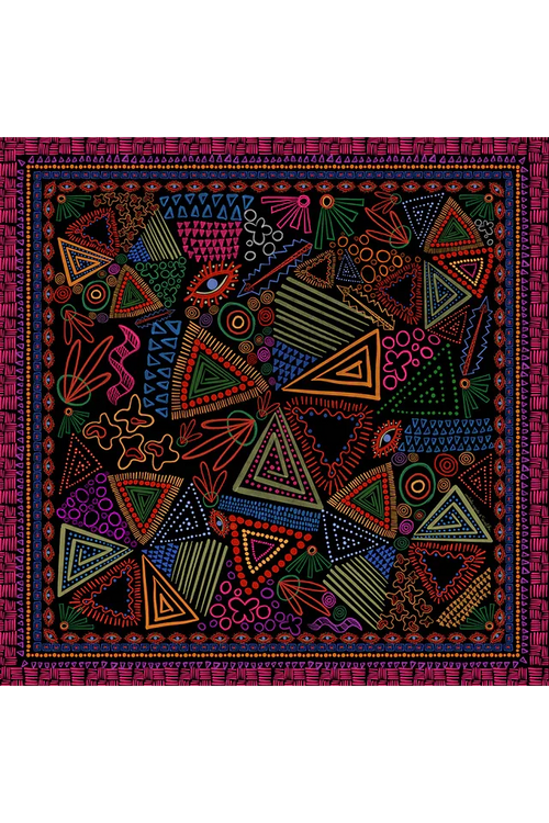 Pañuelo Rabisco- Satén de Seda/ 65x65 - Scarfme | Bufandas, Pañuelos, Chales, Turbantes