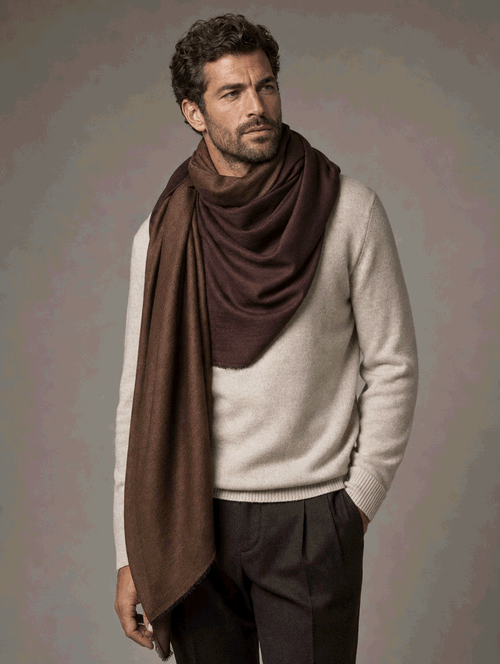 Cashmere Doble Face Cafe - Scarfme | Bufandas, Pañuelos, Chales, Turbantes