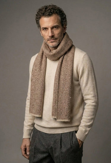 Cashmere Espina de Pez Cappuccino