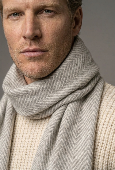 Cashmere Espina de Pez Off White