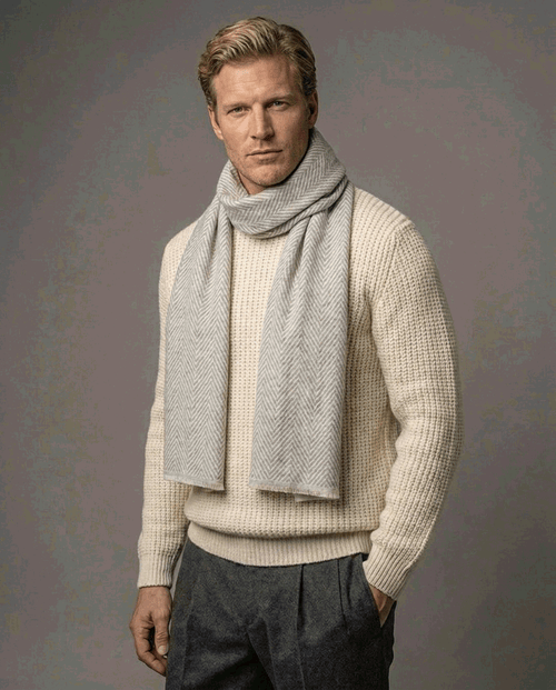 Cashmere Espina de Pez Off White - Scarfme | Bufandas, Pañuelos, Chales, Turbantes