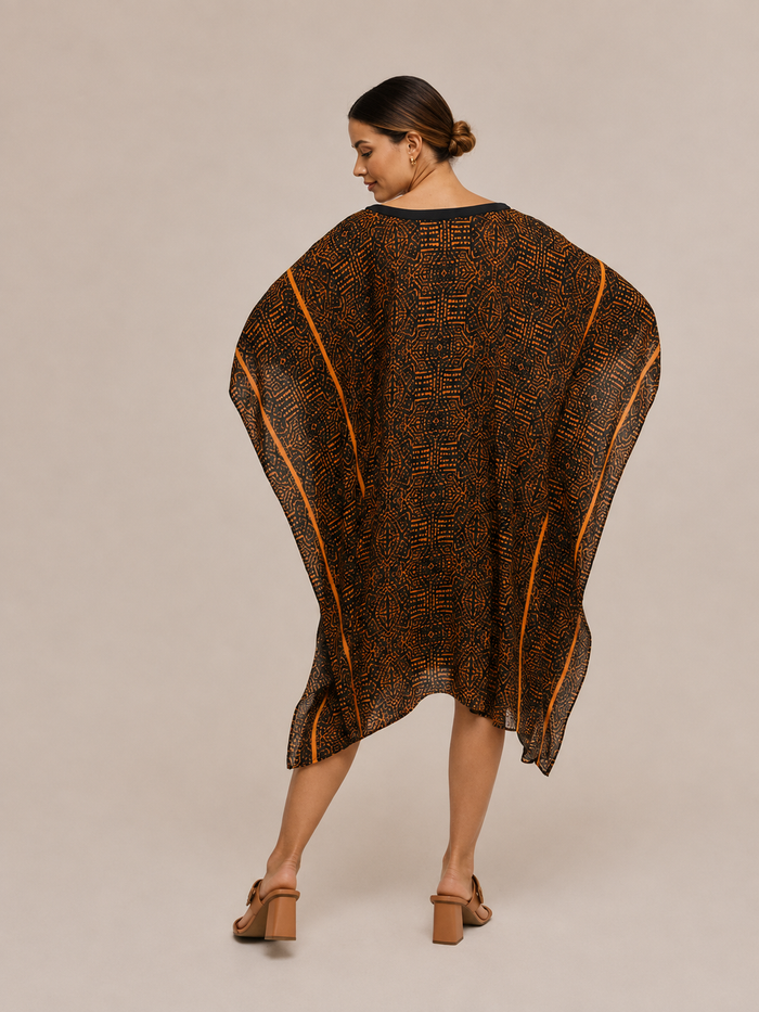 Kaftan Corto Cocar Negro- Viscose - Scarfme | Bufandas, Pañuelos, Chales, Turbantes
