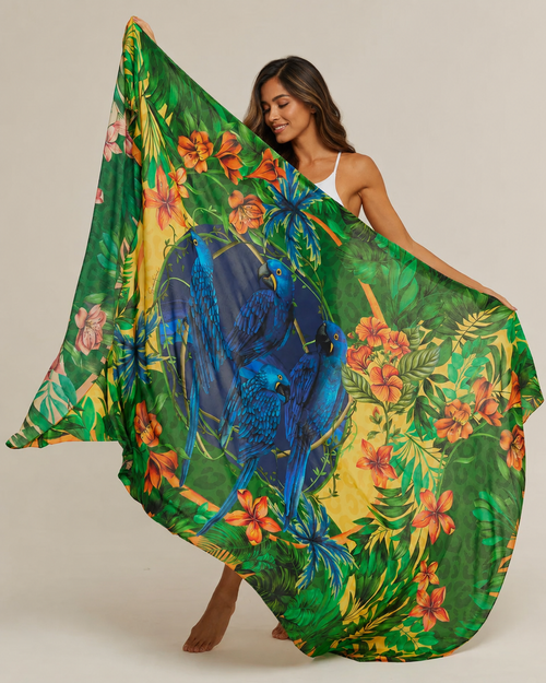 Pareo Brasil Tropical - Viscose/ 130x200