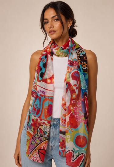 Chal Alma Libre/ 45x210 - Scarfme | Bufandas, Pañuelos, Chales, Turbantes