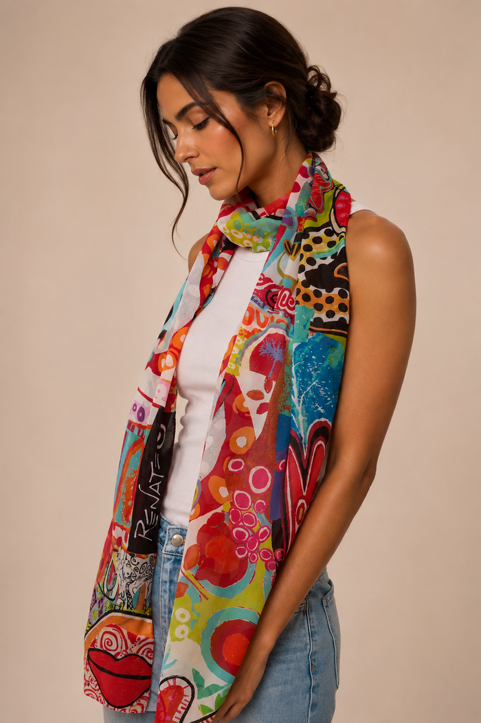 Chal Alma Libre/ 45x210 - Scarfme | Bufandas, Pañuelos, Chales, Turbantes
