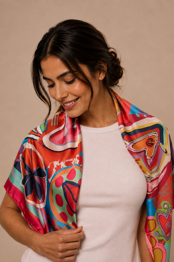 Pañuelo Alma Libre/ 90x90 - Scarfme | Bufandas, Pañuelos, Chales, Turbantes