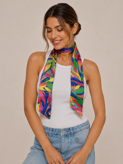 Twilly Neiva- Satén de Poliester/ 8x130 - Scarfme | Bufandas, Pañuelos, Chales, Turbantes