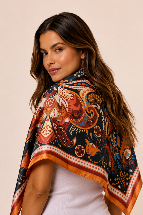 Pañuelo Turbante Mandala - Viscose/ 90x90 - Scarfme | Bufandas, Pañuelos, Chales, Turbantes
