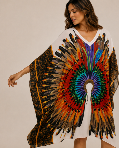 Kaftan Corto Cocar - Viscose - Scarfme | Bufandas, Pañuelos, Chales, Turbantes