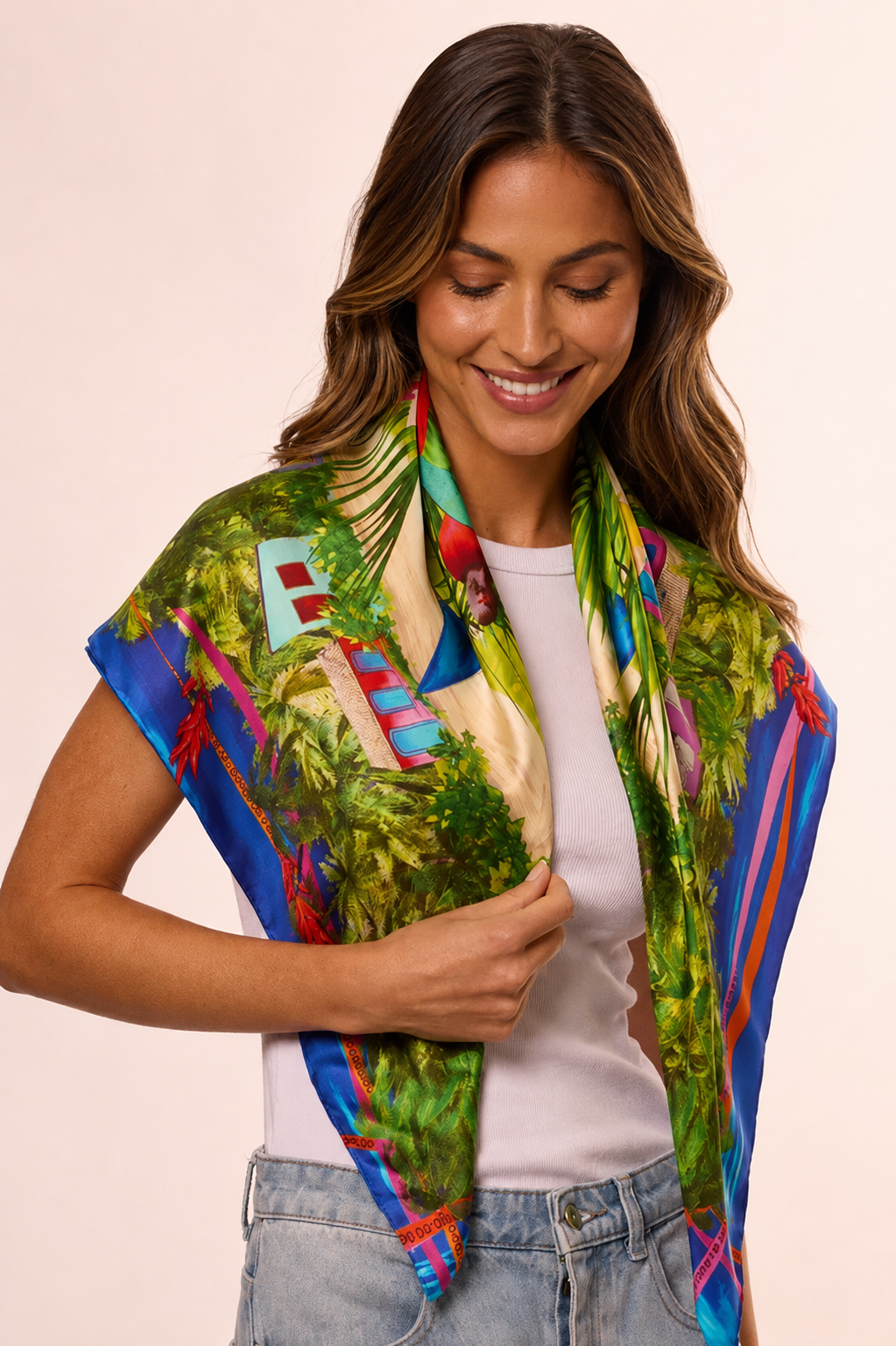 Pañuelo Nordeste - Twill de Seda/ 90x90 - Scarfme | Bufandas, Pañuelos, Chales, Turbantes