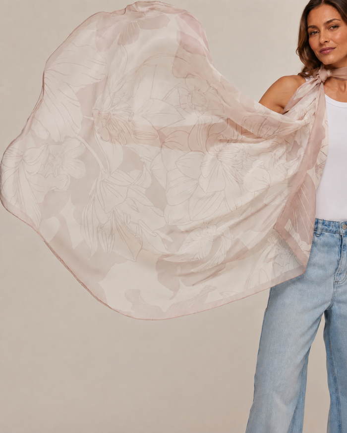 Max Panuelo Brisa de Verão- Mousseline de Seda/ 130x130 - Scarfme | Bufandas, Pañuelos, Chales, Turbantes