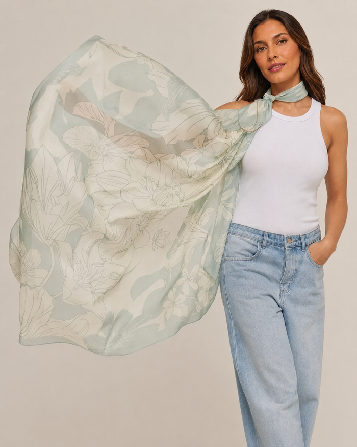 Max Panuelo Brisa de Verão- Mousseline de Seda/ 130x130 - Scarfme | Bufandas, Pañuelos, Chales, Turbantes
