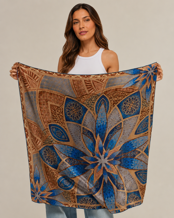 Pañuelo Grand Mosque - Twill de Seda/ 90x90 - Scarfme | Bufandas, Pañuelos, Chales, Turbantes