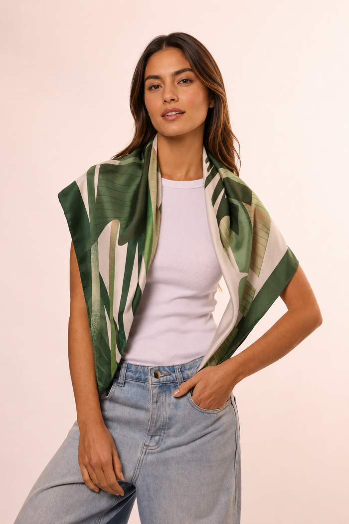 Pañuelo Lueji - Twill de Seda/ 90x90 - Scarfme | Bufandas, Pañuelos, Chales, Turbantes