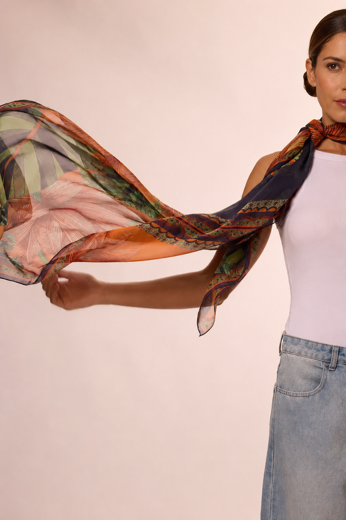 Max Pañuelo Camalote- Mousseline de Seda/ 130x130 - Scarfme | Bufandas, Pañuelos, Chales, Turbantes