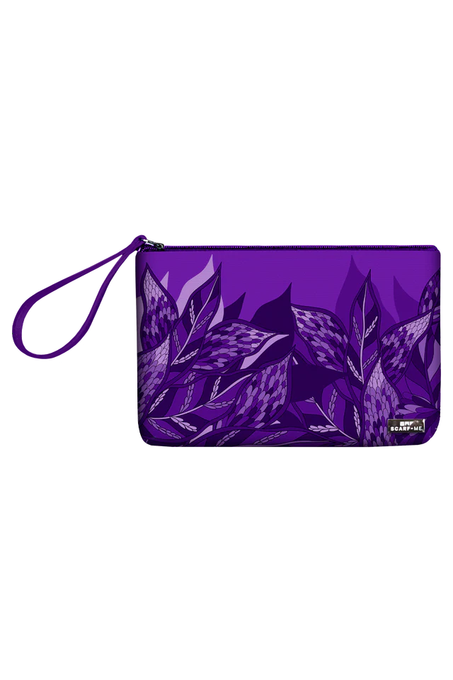 Bandolera Clutch Ramos de Púrpura - Scarfme | Bufandas, Pañuelos, Chales, Turbantes