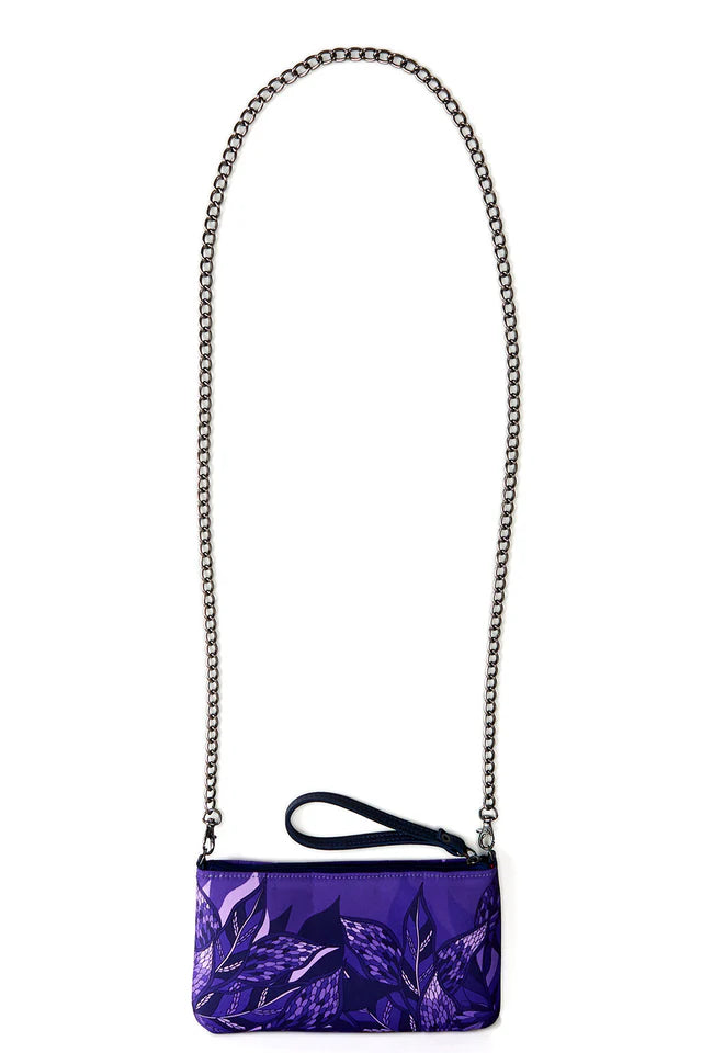 Bandolera Clutch Ramos de Púrpura - Scarfme | Bufandas, Pañuelos, Chales, Turbantes