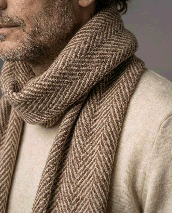 Cashmere Espina de Pez Cappuccino - Scarfme | Bufandas, Pañuelos, Chales, Turbantes