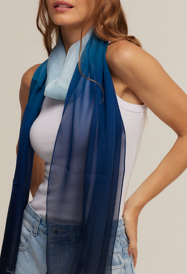 Chal Degradado- Mousseline de Seda/ 60x210 - Scarfme | Bufandas, Pañuelos, Chales, Turbantes