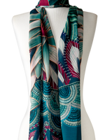 Chal Alegoria - Mousseline de Poliéster/ 45x210 - Scarfme | Bufandas, Pañuelos, Chales, Turbantes