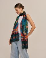 Chal Amazonía Indígena - Mousseline de Poliéster/ 45x210 - Scarfme | Bufandas, Pañuelos, Chales, Turbantes