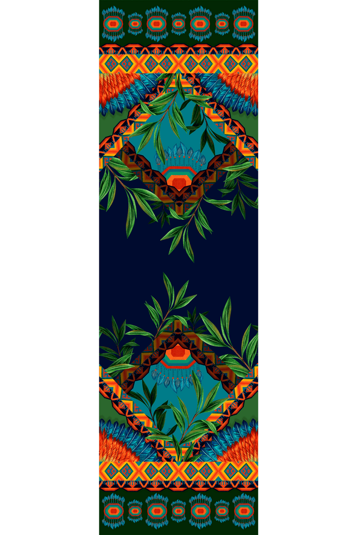 Chal Amazonía Indígena - Mousseline de Poliéster/ 45x210 - Scarfme | Bufandas, Pañuelos, Chales, Turbantes