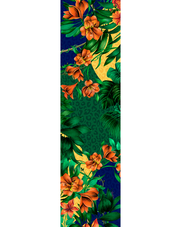 Chal Brasil Tropical - Mousseline de Poliéster/ 45x210 - Scarfme | Bufandas, Pañuelos, Chales, Turbantes