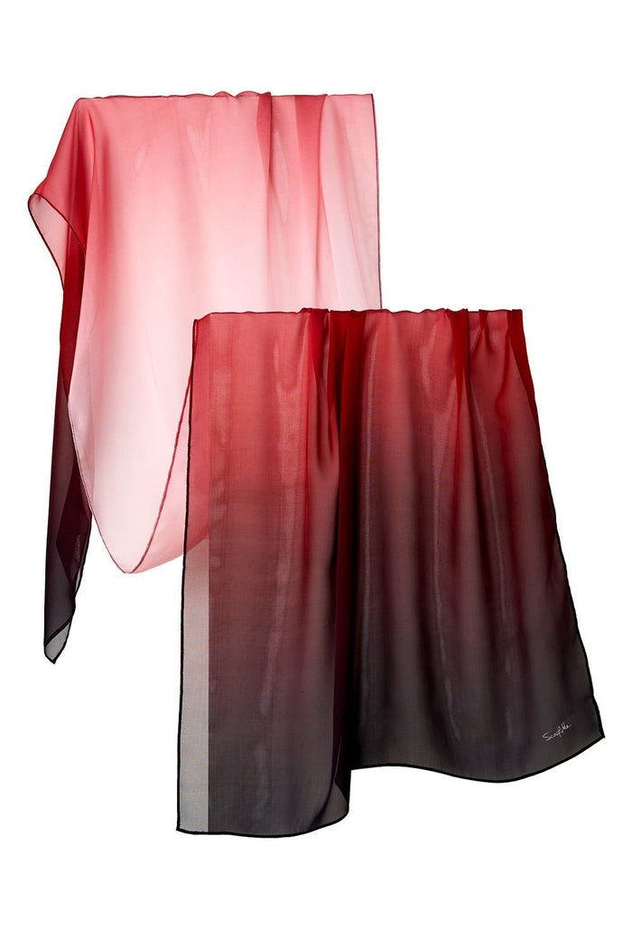 Chal Degradado- Mousseline de Seda/ 60x210 - Scarfme | Bufandas, Pañuelos, Chales, Turbantes