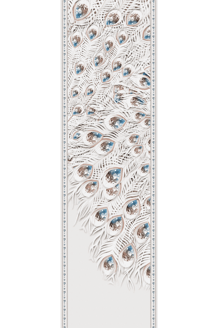 Chal Feathers Glow- Mousseline de Seda/ 60x210 - Scarfme | Bufandas, Pañuelos, Chales, Turbantes