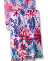 Chal Flor Flamingo- Mousseline de Seda/ 60x210 - Scarfme | Bufandas, Pañuelos, Chales, Turbantes