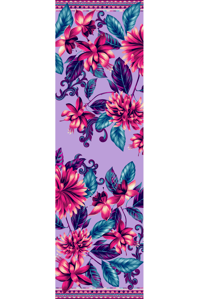 Chal Flor Flamingo- Mousseline de Seda/ 60x210 - Scarfme | Bufandas, Pañuelos, Chales, Turbantes