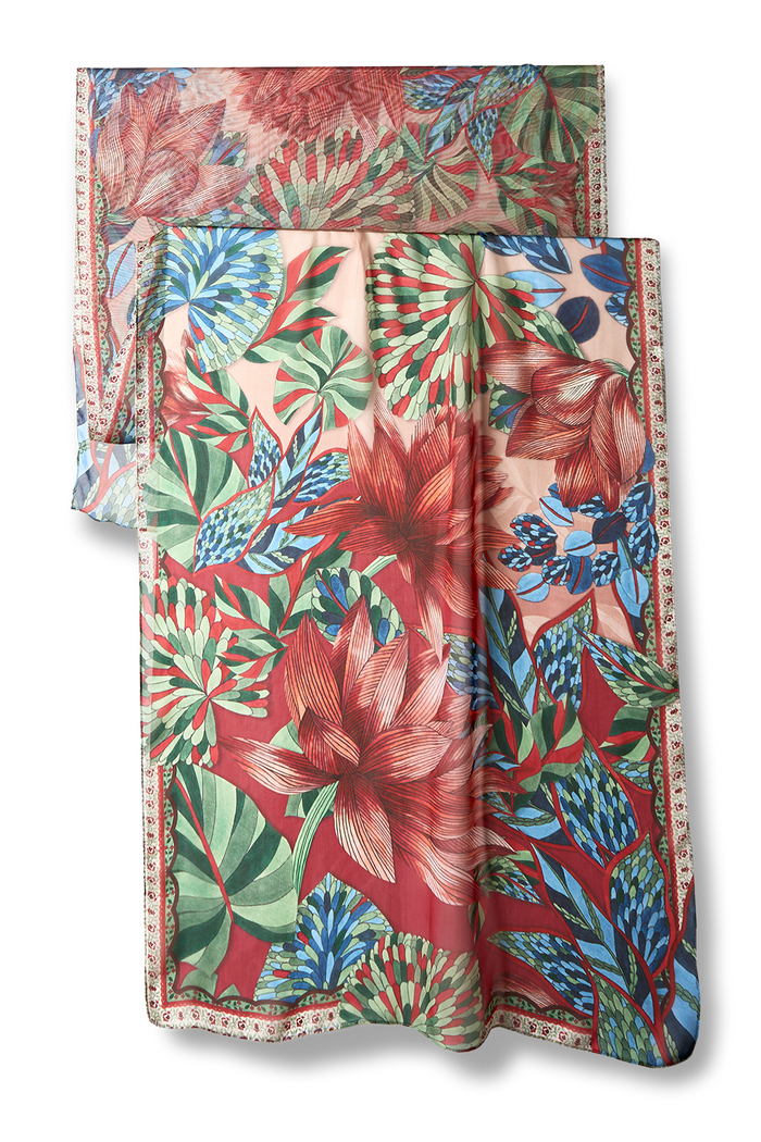 Chal Pantanal- Mousseline de Seda/ 60x210 - Scarfme | Bufandas, Pañuelos, Chales, Turbantes
