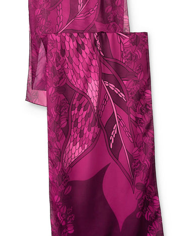 Chal Ramos de Púrpura- Mousseline de Seda/ 60x210 - Scarfme | Bufandas, Pañuelos, Chales, Turbantes