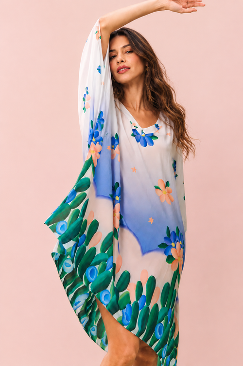 Kaftan Manacá- Corto/ Seda