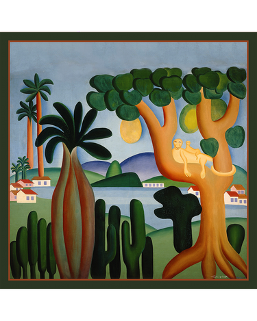 Pañuelo Cartão Postal- Satén de Seda- 90x90 - Scarfme | Bufandas, Pañuelos, Chales, Turbantes