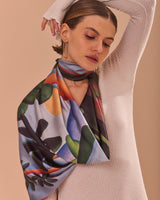 Pañuelo Cartão Postal- Satén de Seda- 90x90 - Scarfme | Bufandas, Pañuelos, Chales, Turbantes