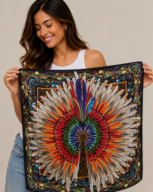 Pañuelo Cocar- Satén de Poliester/ 50x50 - Scarfme | Bufandas, Pañuelos, Chales, Turbantes